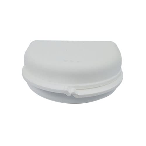 Dentosmile Dental Orthodontic Retainer/Aligner Case/Box/Mouth Guard and Denture Storage in White Colour - Image 1