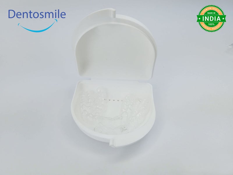Dentosmile Dental Orthodontic Retainer/Aligner Case/Box/Mouth Guard and Denture Storage in White Colour - Image 5