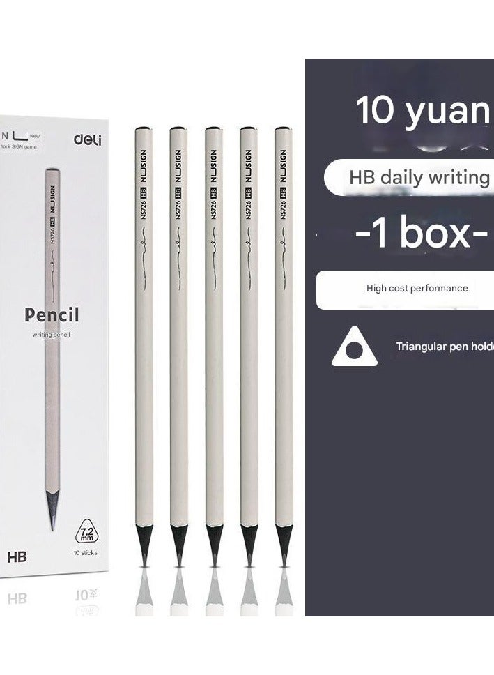 Generic HB Hexagonal Pencil, Student Anti Slip 10 Pieces/Box - Image 1