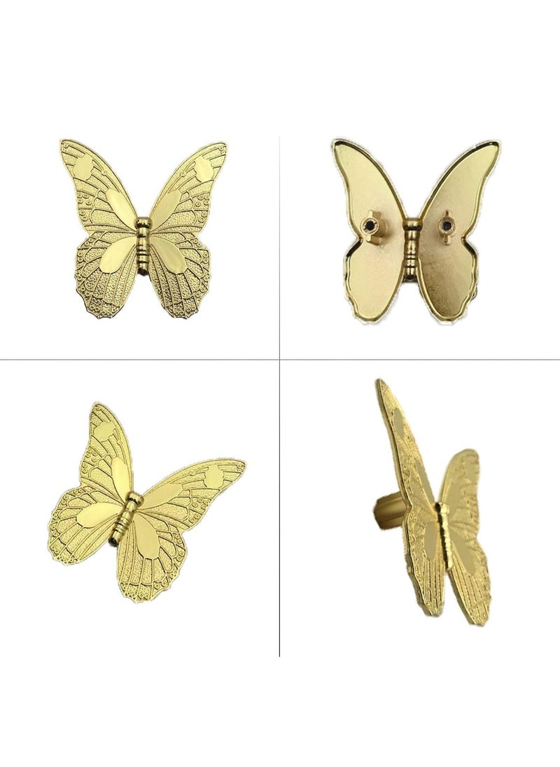 Vintage Butterfly Cabinet Door Knobs, Butterfly Drawer knobs, Antique Brass Drawer pulls, Used for Furniture, Closet Cabinet Door Drawer pulls,  2 Pcs - Image 3