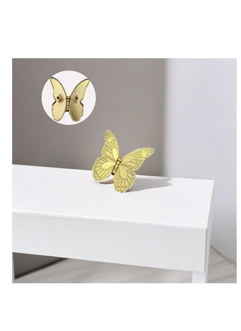 Vintage Butterfly Cabinet Door Knobs, Butterfly Drawer knobs, Antique Brass Drawer pulls, Used for Furniture, Closet Cabinet Door Drawer pulls,  2 Pcs - Image 5
