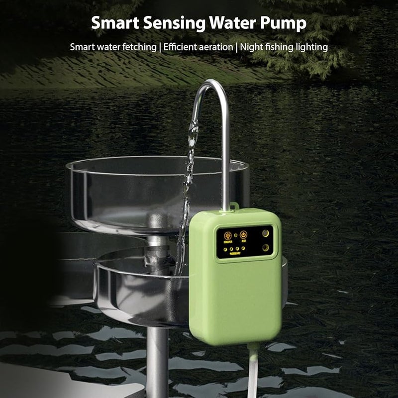 مضخة مياه كهربائية محمولة قابلة لإعادة الشحن عبر USB مع إضاءة وبطارية 2500 مللي أمبير للمنزل والمكتب والهواء الطلق - Image 3