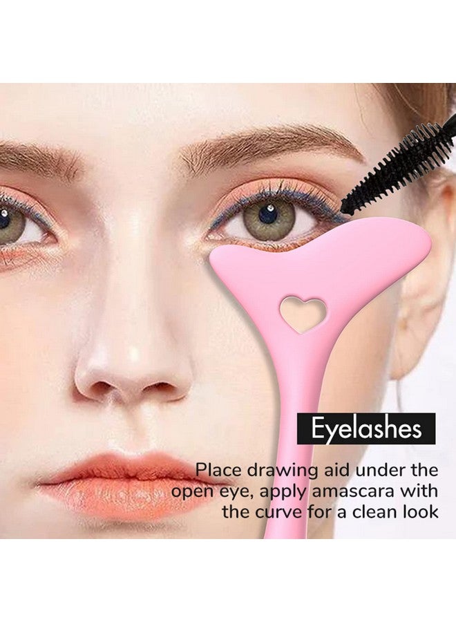LLWEIMIXW Eyeliner Stencils Wing Tips Silicone Eyeliner Aid Marscara Drawing Aid Lipstick Wearing Aid Face Cream/Mask Applicator Easy Makeup Tool Resusable - Image 4