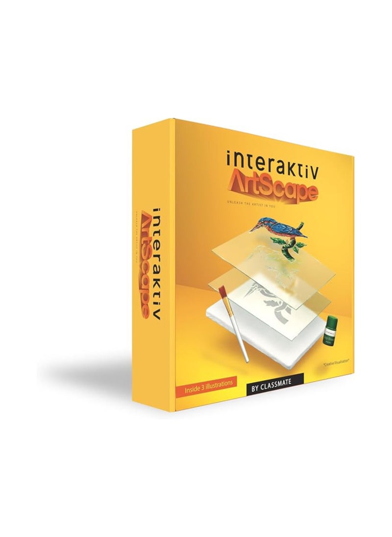 classmate Classmate Interaktiv Artscape Stencil Art Kit - Stencil Kit, Acrylic Paints, Art Supplies  - Image 1