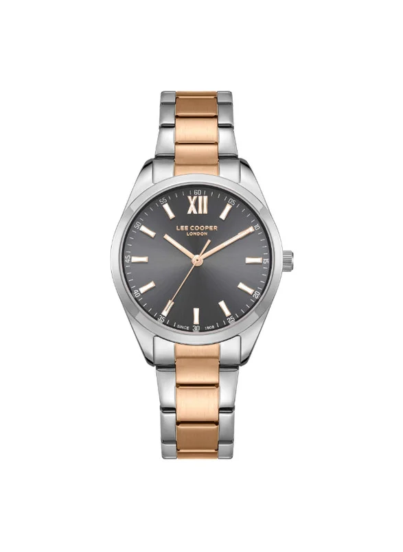 لي كوبر Lee Cooper LC08014.560 Women's Analog Display Watch & Metal Strap Silver