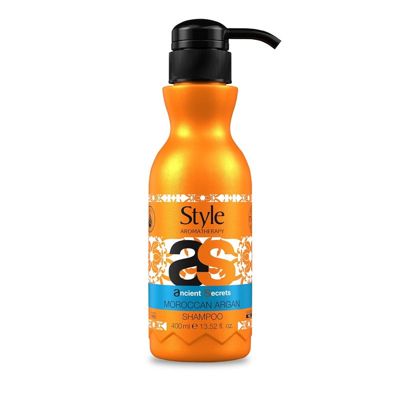 Style Aromatherapy Professional Moroccan Argan Shampoo 400 ml Sulphate Free Paraben free For Dry Dull All Hair types - Image 1