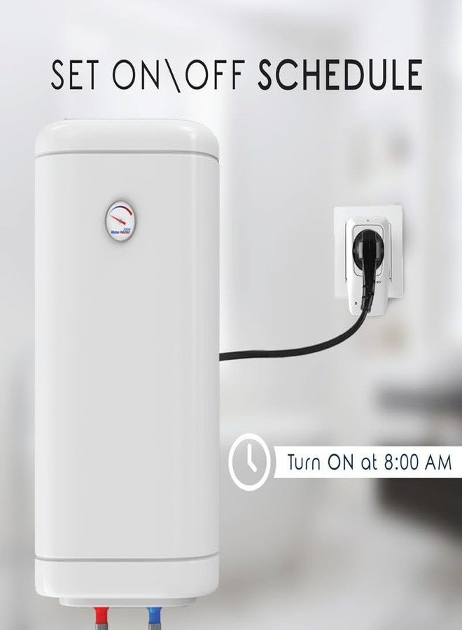 Elleys' Elleys 16A Wi-Fi Smart Plug with Energy Monitoring | Suitable for Large Appliances Like Water Heater/Geysers, AC, Refrigerator, TV, Microwave Ovens (Works with Alexa, Google Assistant & Apple Siri) - Image 3