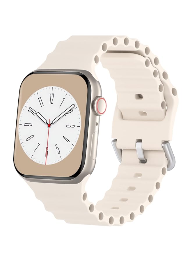 STEEZRD Ocean Sport Silicone Bands Compatible with Apple Watch Band 49mm 45mm 44mm 42mm 41mm 40mm 38mm, Soft Breathable Classic Clasp Wrist Strap for iWatch Ultra Series 8/SE/7/6/5/4/3/2/1 Men Women