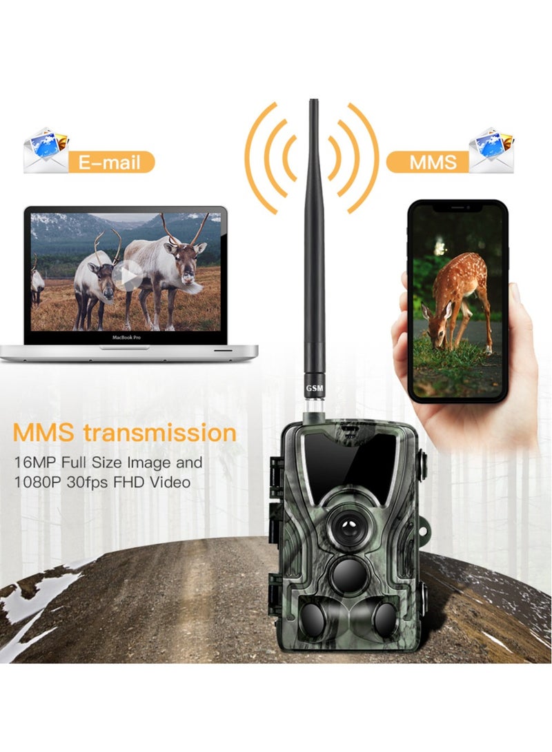 2G كاميرا للرؤية الليلية بالأشعة تحت الحمراء 16MP 1080P SMS للصيد في الهواء الطلق - Image 2