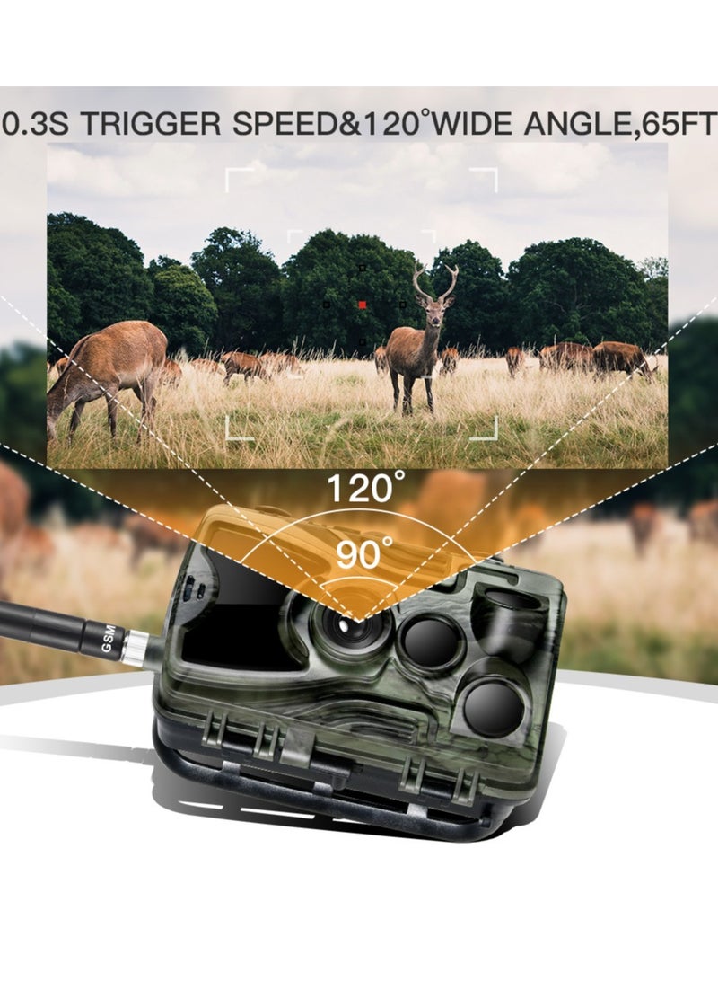 2G كاميرا للرؤية الليلية بالأشعة تحت الحمراء 16MP 1080P SMS للصيد في الهواء الطلق - Image 5