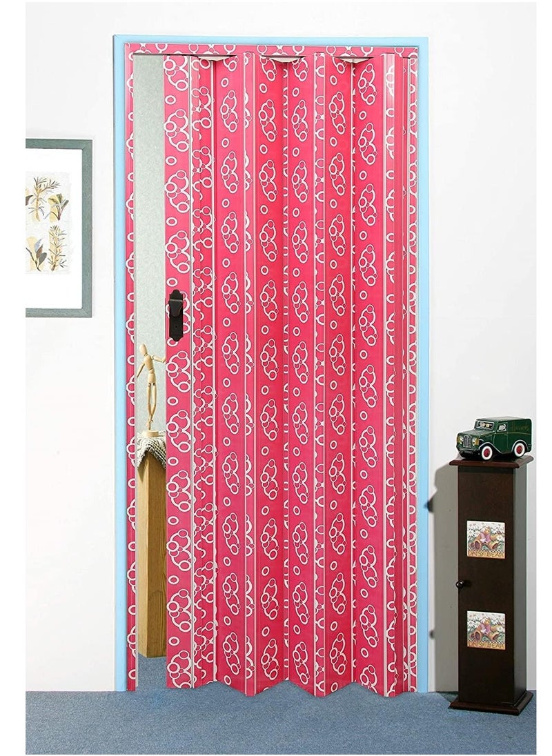 ROBUSTLINE Robustline Folding Sliding Door 210cm Height x 100cm Width, (Pink) 