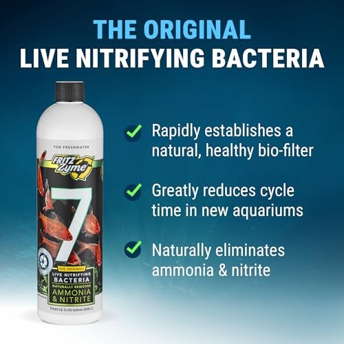 Fritz Aquatics FritzZyme 7 Live Nitrifying Bacteria Naturally Removes Amonia & Nitrite for Freshwater Fish (16-Ounce) - Image 3