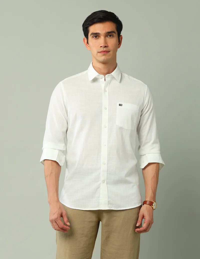 Arrow Manhattan Slim Fit Solid Shirt