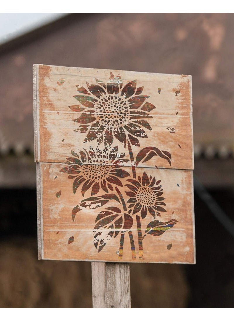 G GSS Designs GSS Designs Sunflower Stencil (30cm x 41cm ) - Sun Flower Stencils for Painting on Wood, Canvas, Paper, Fabric, Floor, Wall, Furniture -Reusable DIY Art and Craft Stencils Gift (SL-085)  - Image 3