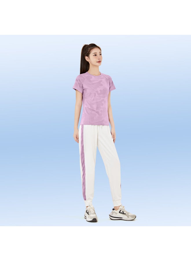 Fandimu Women's Sports Suit Spring Summer Breathable Yoga Fitness Clothing Outdoor Training Short Sleeve Long Sleeve Running Badminton Suit - Image 1