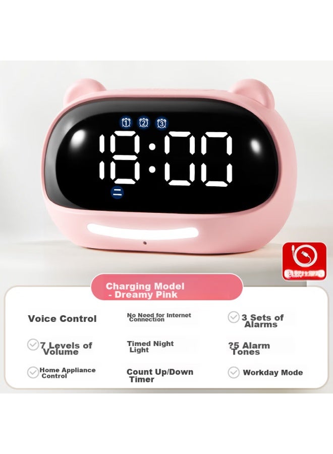 Qt-Timer Timer, Time Management Tool, Student Learning Aid, Wake-up Device, Children's Voice-controlled Electronic Clock, Countdown Reminder, Smart Alarm Clock New Model, New Year Gift For Children - Image 3
