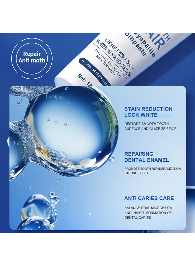 Croent Hydroxyapatite Toothpaste 7.5% Fluoride-Free Enamel Protection For Sensitive Teeth, Fresh Mint Flavor, Daily Use For Oral Care, 120G - Image 4