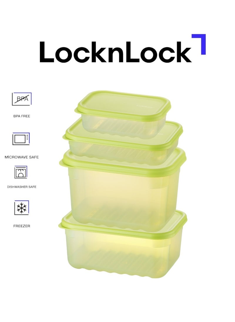 LocknLock Fresh Blocks Container Set – 4-Piece Pack for Ultimate Food Freshness - Image 1