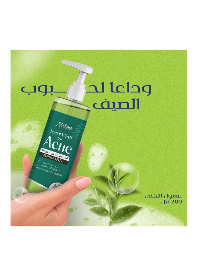 ميلانو فارما غسول الوجه لحب الشباب 200 مل - Image 3