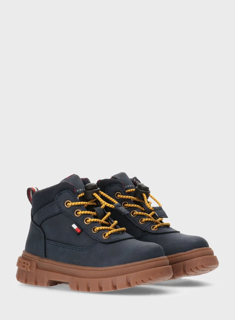 TOMMY HILFIGER Kids High Top Lace Up Sneakers