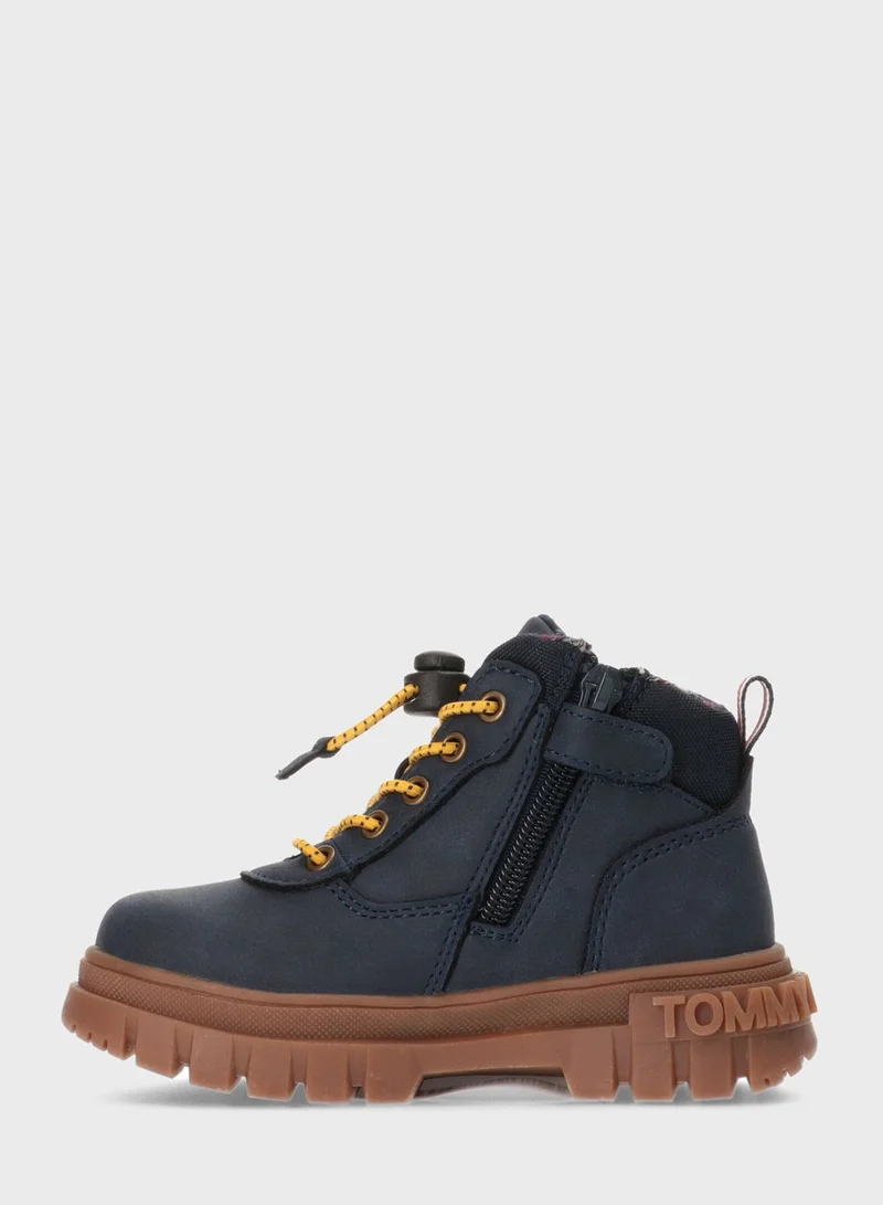 TOMMY HILFIGER Kids High Top Lace Up Sneakers