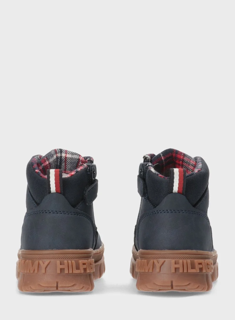 TOMMY HILFIGER Kids High Top Lace Up Sneakers