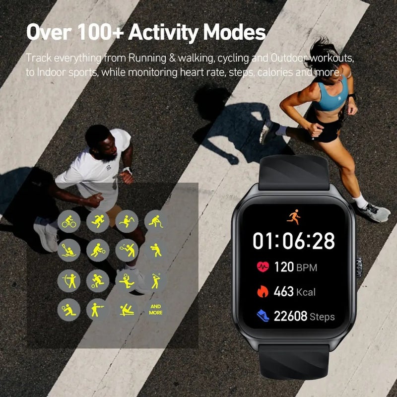 زيبليز ساعة ذكية Zeblaze GTS 4 Smart Watch 1.94" HD Amoled Display Voice Calling 100+ Sports Modes Heart Rate SpO2 Fitness Tracking Smartwatch, None - Image 5