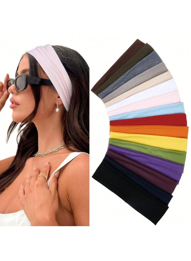 Headband Set of 10 Pieces in Random Vibrant Colors – Gentle on Hair and Scalp, Prevents Pulling or Breakage - Image 2