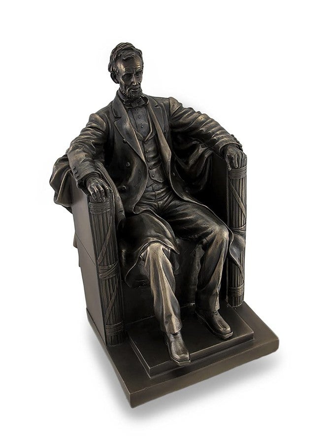 Veronese Design Things2Die4 Seated Abraham Lincoln Bronzed Historical Sculptural Statue - Image 1