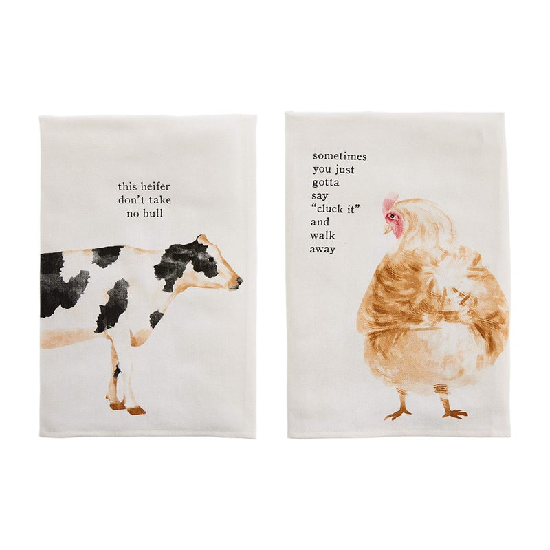 Mud Pie Farm Dish Towel 26 in x 16 1/2 in - Image 2
