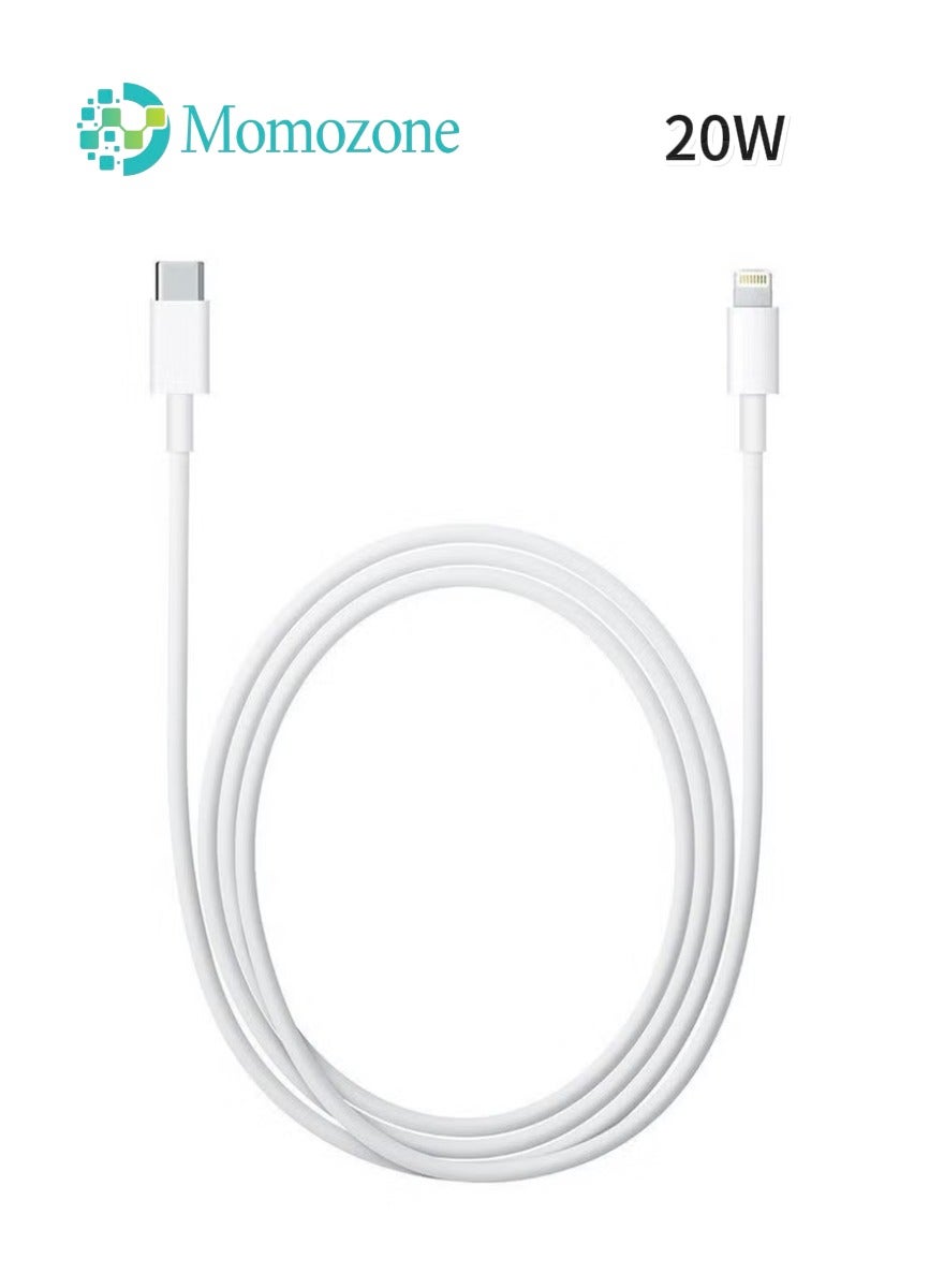 موموزون Momozone iPhone Charger Cable 1m Mfi Certified Usb C To Lightning Cable Power Delivery Pd 20W