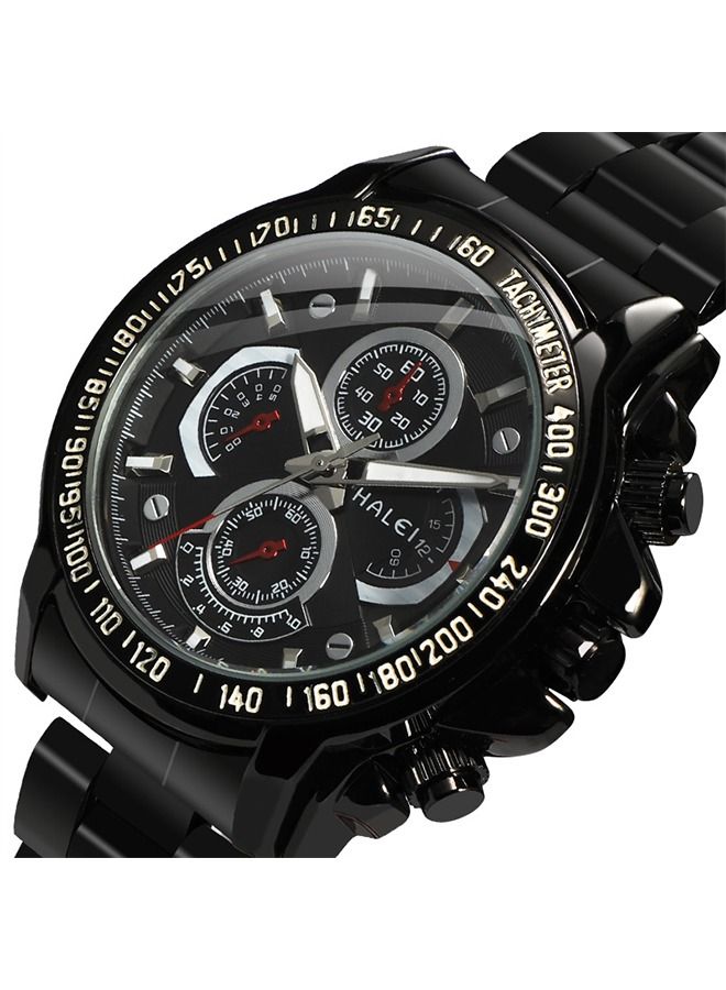 هالي هارلي أوقات الفراغ رجالي الفولاذ المقاوم للصدأ ووتش كوارتز للماء ، ومناسبة للأعمال التجارية حركة المرور الهاتفي 43mm - Image 4