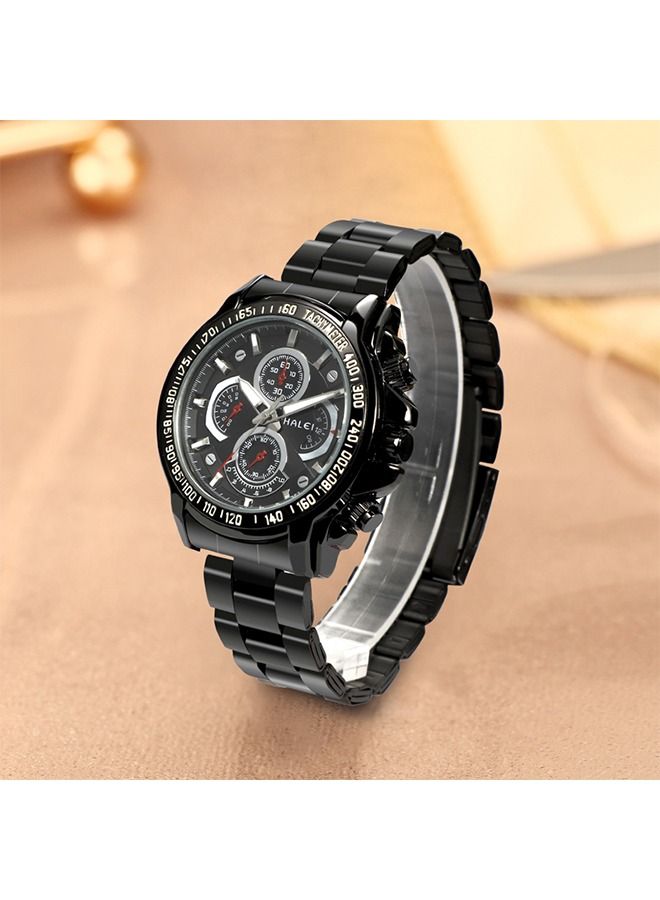 هالي هارلي أوقات الفراغ رجالي الفولاذ المقاوم للصدأ ووتش كوارتز للماء ، ومناسبة للأعمال التجارية حركة المرور الهاتفي 43mm - Image 5