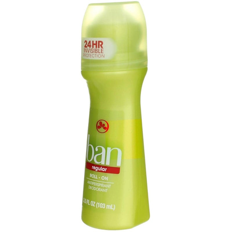 Ban Invisible Roll-on Antiperspirant Deodorant for Women and Men, 24-Hour Underarm Odor & Sweat Protection, Regular, 3.5 Oz, Pack of 2 - Image 5