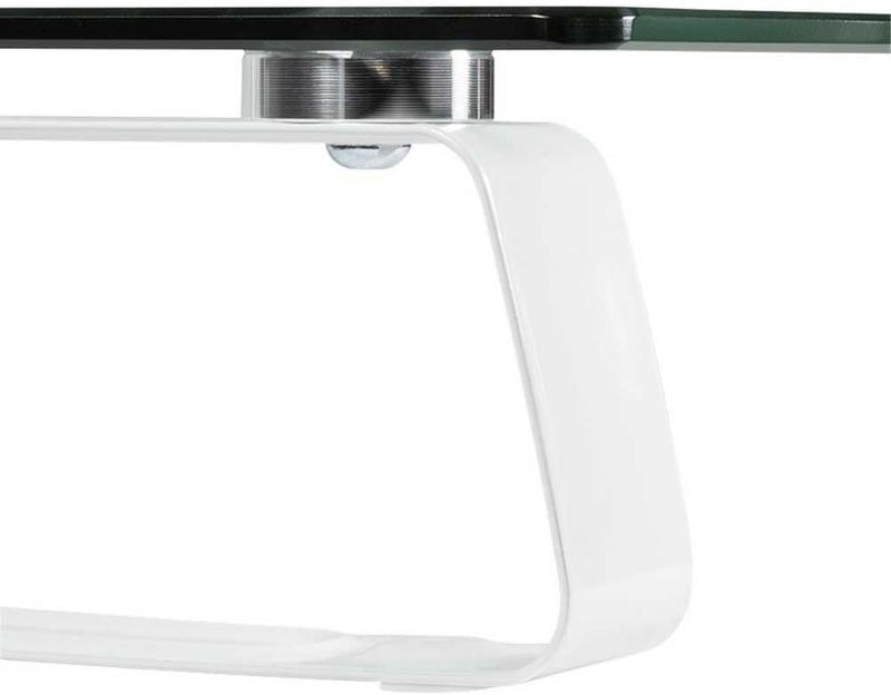 Logilink BP0027 Glass and Metal Monitor Riser, 20 kg Load Capacity, 5 mm Thickness, 560 x 210 x 80 mm (BP0027 TV Stand) - Image 2