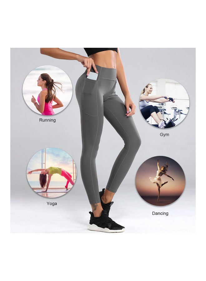 اسم المحتوى ناريلا بنطال ضيق لليوغا سريع الجفاف L - Image 5