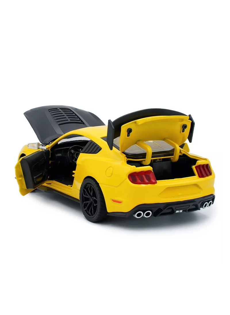 Toyland 1:24 Die cast Ford Mustang Viper GT500 Metal Model Car Simulation Sound Light Pull Back Toy Car for Boys Collection  - Image 3