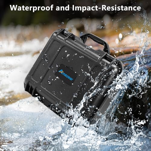 AMAZEAR Hard Case for DJI Osmo Action 5 Pro,DJI Action5 Pro Accessories Premium Compact Hard Shell Carrying Bag Waterproof Protective Case Portable for Travel, Compatible with Action 3 Action 4 - Image 4