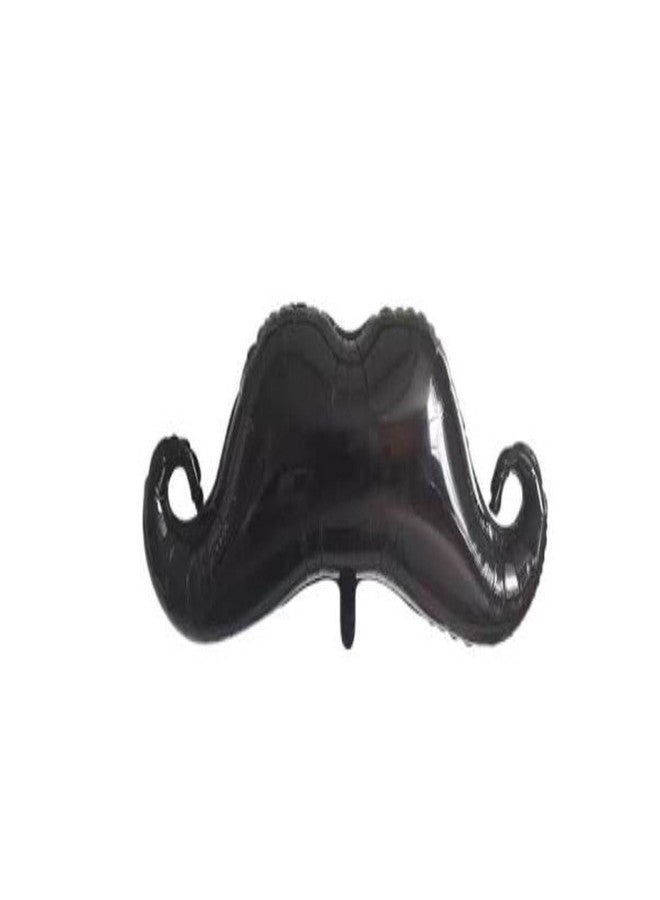 Balloonistics Party Favors Black Mustache Foil Balloons (Black)