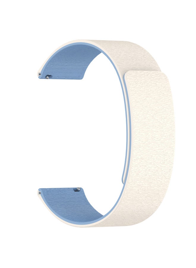 Suitable For Huawei Gt5/Fit3/4 Watch Strap, New Cloud Wood Grain Magnetic Silicone Red Rice Xiaomi 8/9 Pro Watch Strap 