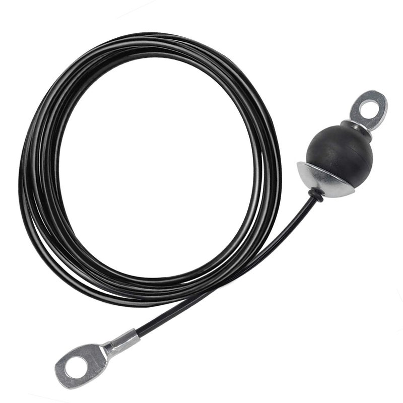 LFJ Replacement Gym Cable Fitness Pulley Cable Steel Wire Rope for Cable Machine Home Gym Weight Lift Pulley System (Fixed Length with Stopper, 118") - Image 1