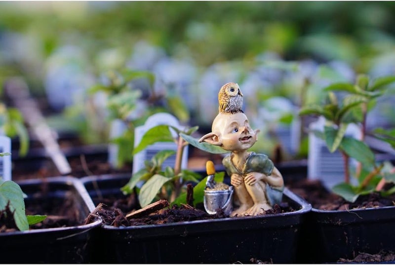 Top Collection Miniature Fairy & Terrarium Garden Pixie Gardening Statue with Shovel & Bucket, Small - Image 2