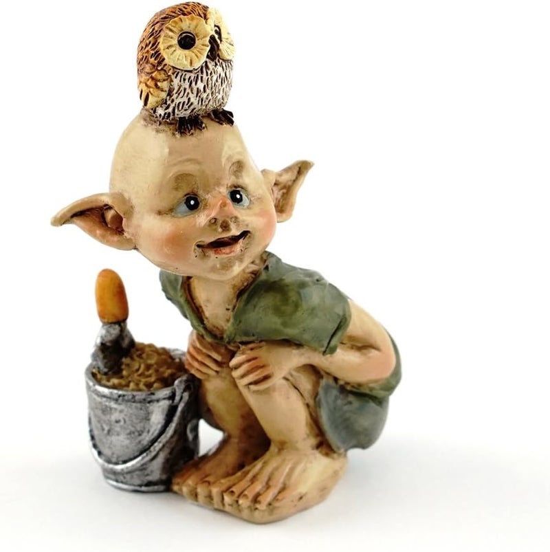 Top Collection Miniature Fairy & Terrarium Garden Pixie Gardening Statue with Shovel & Bucket, Small - Image 1