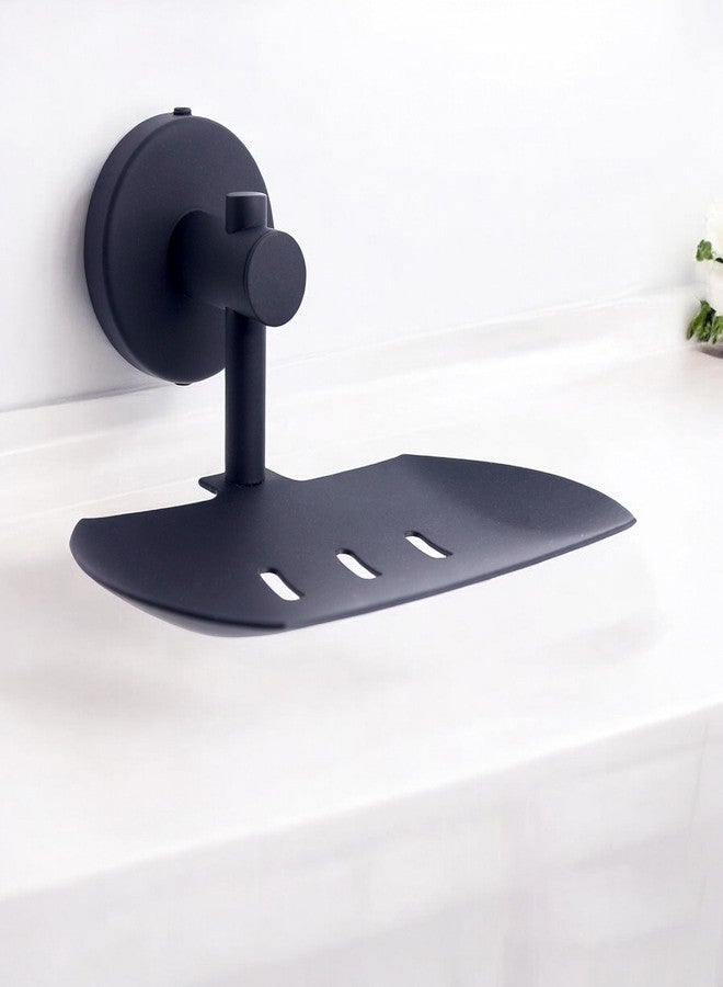 Pathavi Stainless Steel Wall Mounted Bathroom Soap Holder - Matte Black, Rust-Proof, Space-Saving Design for Bathroom & Kitchen, Long Lasting, (Black, Pack of 1) - Image 3