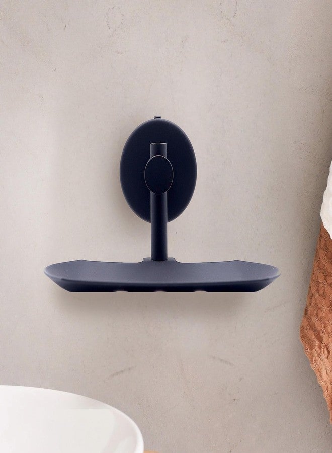 Pathavi Stainless Steel Wall Mounted Bathroom Soap Holder - Matte Black, Rust-Proof, Space-Saving Design for Bathroom & Kitchen, Long Lasting, (Black, Pack of 1) - Image 2