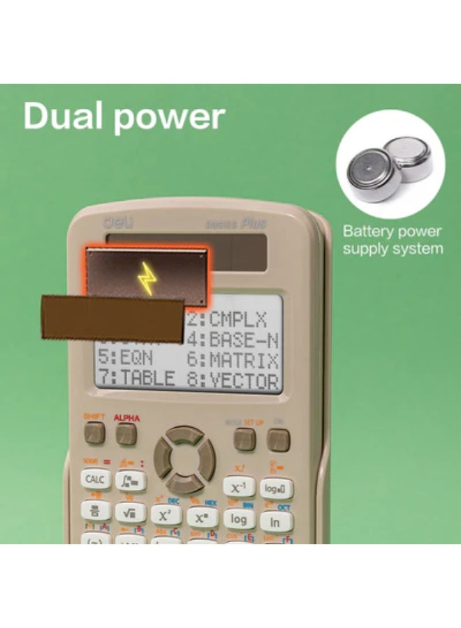 Deli-Scientific Calculator Pink-D991ES-PK - Image 2