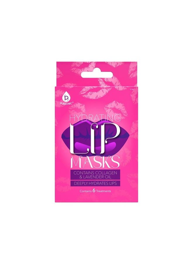 Pursonic Hydrating Lip Masks for Moisturizing Dry and Chapped Lips - Softens & Rejuvenates Fine Lines, Wrinkles & Creases (Pack of 6) - Image 1