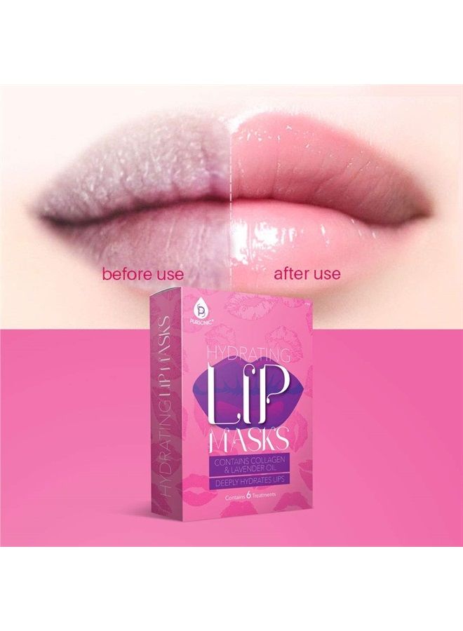 Pursonic Hydrating Lip Masks for Moisturizing Dry and Chapped Lips - Softens & Rejuvenates Fine Lines, Wrinkles & Creases (Pack of 6) - Image 4
