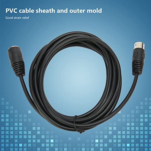 Serounder MIDI Cable, 9.8ft MIDI Din Extension Cable with 5 Pin DIN Connector Male to Female Audio Cable MIDI Din Extension Cable Audio MIDI Adapter Cable for MIDI Keyboard,Synth,Sampler,External Sound Card - Image 3