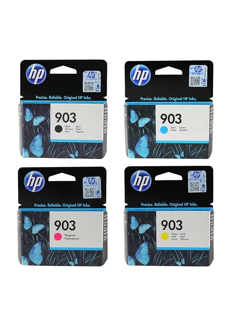 4-Piece 903 Replacement Ink Cartridge Set Multicolour - Image 1